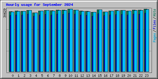 Hourly usage for September 2024